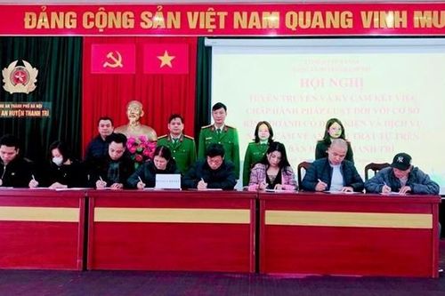 Các cơ sở kinh doanh dịch vụ nhạy cảm ký cam kết không vi phạm
