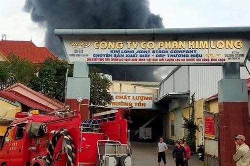 Thông tin ban đầu vụ cháy xưởng sản xuất đế giầy tại công ty Kim Long