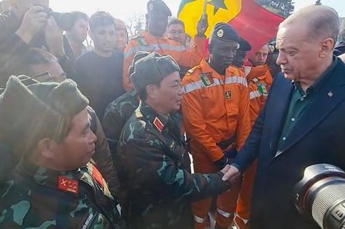 Tổng thống Thổ Nhĩ Kỳ cám ơn đoàn cứu hộ của Quân đội nhân dân Việt Nam