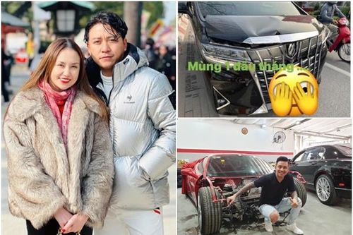 Tuấn Hưng gặp tai nạn, móp đầu xe ô tô