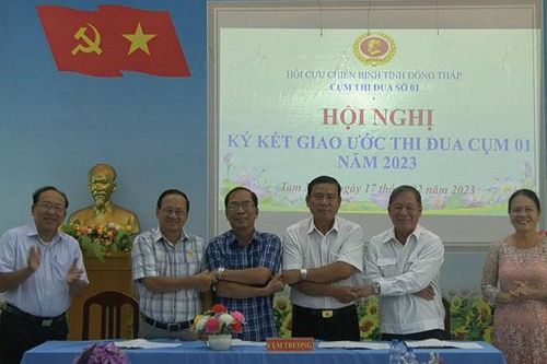 Hội Cựu chiến binh ký kết giao ước thi đua năm 2023