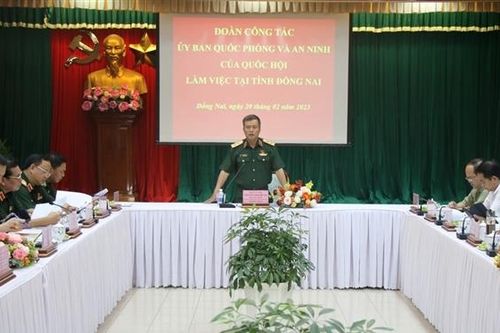 Ủy ban Quốc phòng và An ninh khảo sát tại Đồng Nai