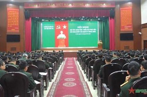 Học viện Chính trị tổ chức học tập, quán triệt và triển khai thực hiện các Nghị quyết của Quân ủy Trung ương