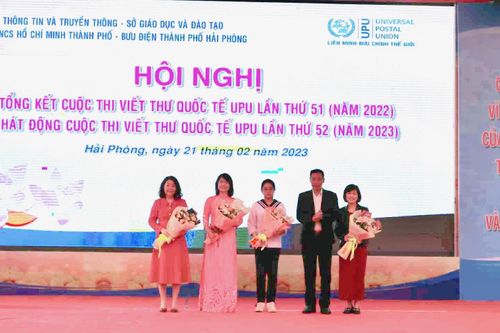 Hải Phòng trao giải cuộc thi viết thư quốc tế UPU