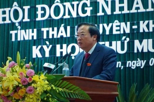 Kỷ luật khiển trách nguyên Phó chủ tịch thường trực HĐND Thái Nguyên