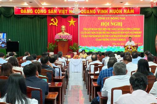 Nâng cao hơn nữa chất lượng lãnh đạo của tổ chức Đảng ấp, khu phố