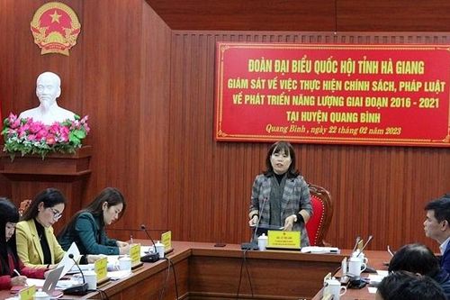 Đoàn ĐBQH tỉnh Hà Giang giám sát việc thực hiện chính sách, pháp luật về phát triển năng lượng giai đoạn 2016 – 2021