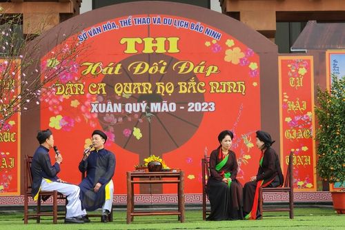 Hơn 500 liền anh, liền chị thi hát quan họ Xuân Quý Mão 2023