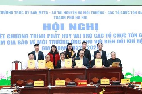 Mặt trận Hà Nội phát huy vai trò của các tổ chức tôn giáo trong việc bảo vệ môi trường