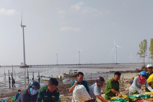 Khẩn cấp xử lý sạt lở đê biển Đông giáp ranh tỉnh Bạc Liêu và Sóc Trăng