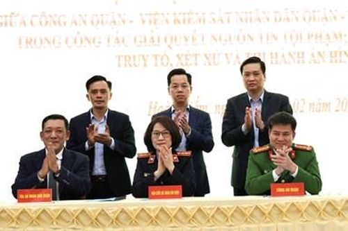 Ký kết Quy chế phối hợp giữa VKSND với các cơ quan tư pháp quận Hoàn Kiếm