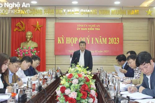 Thông cáo của Ủy ban Kiểm tra Tỉnh ủy Nghệ An về nội dung cuộc họp Quý I/2023
