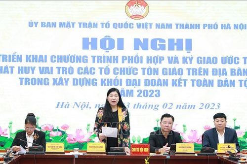 Phát huy vai trò các tổ chức tôn giáo xây dựng khối đại đoàn kết dân tộc