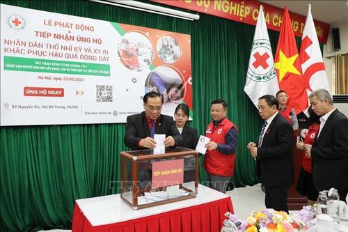 Hội Chữ thập đỏ Việt Nam tiếp nhận gần 10 tỷ đồng ủng hộ Thổ Nhĩ Kỳ, Syria