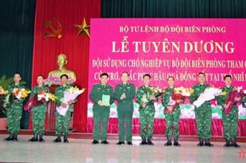 Bộ đội Biên phòng tuyên dương lực lượng cứu hộ, cứu nạn vừa trở về từ Thổ Nhĩ Kỳ