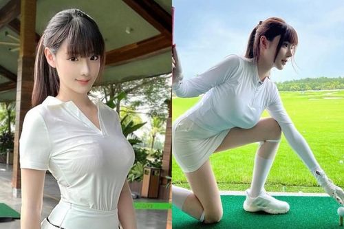 Xuất hiện trên sân golf, gái xinh khiến netizen 'đứng hình' là ai?