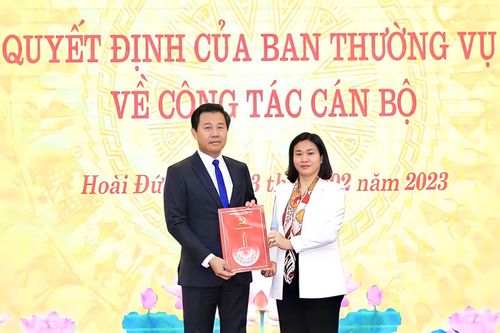 Hà Nội: Điều động Bí thư Huyện ủy Hoài Đức về làm Giám đốc Sở Nông nghiệp và Phát triển nông thôn