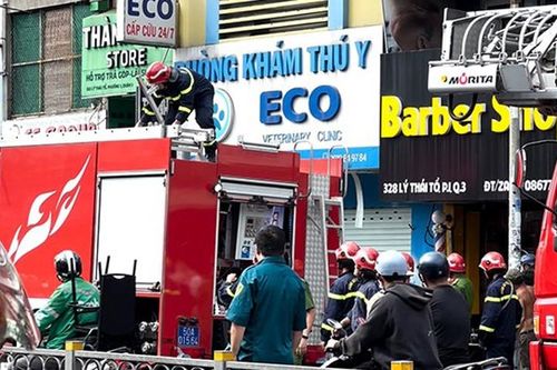 TP.HCM: Cháy phòng khám thú y, nhiều tài sản bị hư hỏng nặng