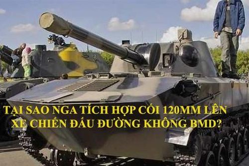 Tại sao Nga tích hợp cối 120mm lên xe chiến đấu đường không BMD?