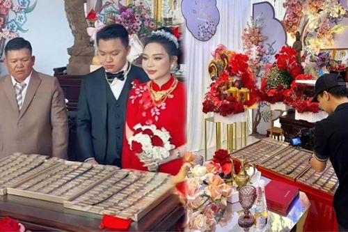 Đám cưới ở Bình Dương: Không chỉ dâu rể nhận hồi môn 'bạc tỷ', khách mời cũng được tặng quà 'khủng'