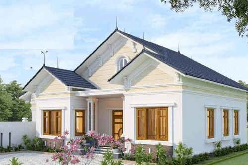Nhà 1 tầng 4 phòng ngủ cuốn hút nhờ giống khu nghỉ dưỡng