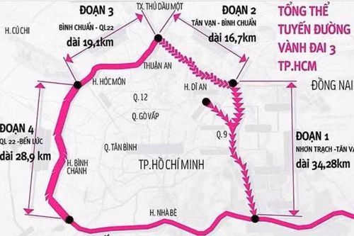 Phê duyệt dự án thành phần đường Vành đai 3 TP HCM đoạn qua tỉnh Đồng Nai