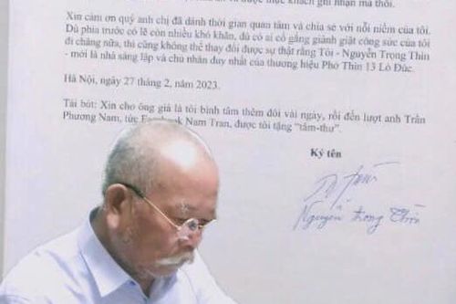 'Cha đẻ' Phở Thìn Lò Đúc viết tâm thư giữa lùm xùm thương hiệu