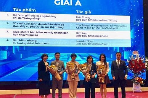 Cổng TTĐT Chính phủ đạt giải A 'Giải Báo chí về bảo hiểm'