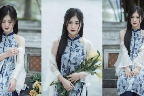 Diện áo dài cách tân, Quỳnh Alee bất ngờ đẹp trong veo