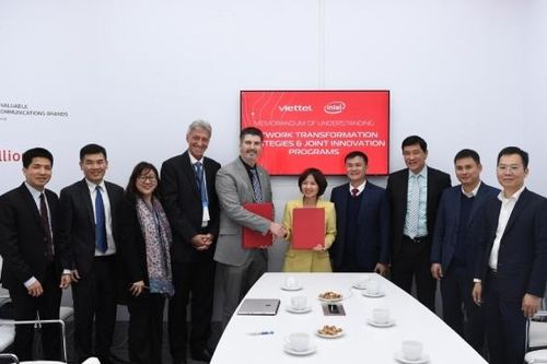 Viettel và Intel ký biên bản ghi nhớ hợp tác phát triển công nghệ hạ tầng số
