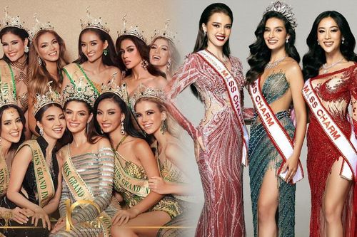 So kè bộ ảnh đăng quang của Miss Charm và Miss Grand International: Bên nào nhỉnh hơn?