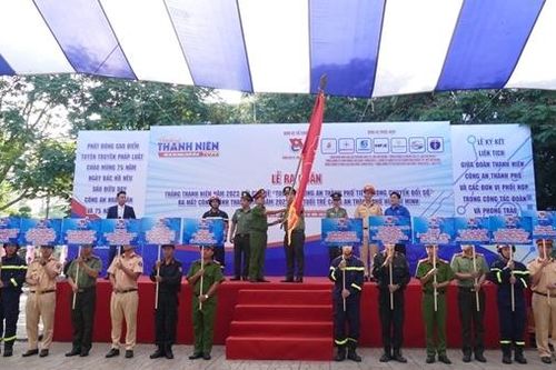Tuổi trẻ Công an TP Hồ Chí Minh ra quân Tháng Thanh niên năm 2023