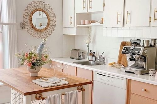 Mẫu phòng bếp nhỏ gọn vẫn sang, xịn, mịn đến bất ngờ