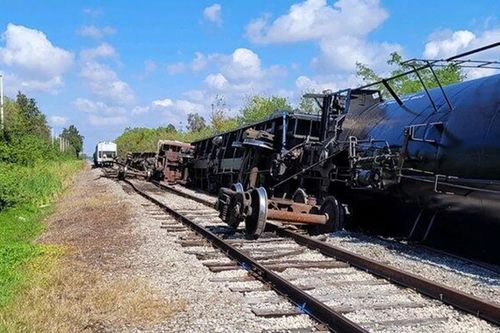 Mỹ: Tàu chở propane trật bánh tại bang Florida