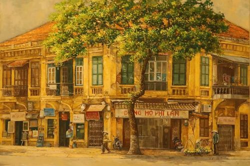 Phố Hà Nội tĩnh lặng trong tranh của chàng trai vượt lên số phận