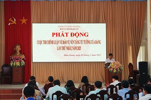 Hậu Giang phát động cuộc thi chính luận về bảo vệ nền tảng tư tưởng của Đảng