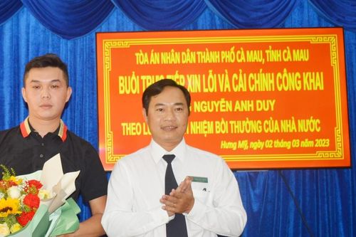 TAND TP Cà Mau xin lỗi công khai vì kết tội oan nam thanh niên