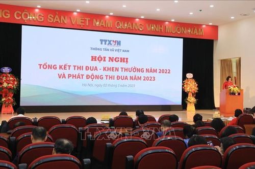 Hội nghị Tổng kết thi đua - khen thưởng TTXVN năm 2022 và phát động thi đua năm 2023