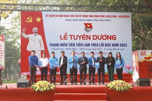 Vĩnh Phúc: Tuyên dương thanh niên tiêu biểu làm theo lời Bác