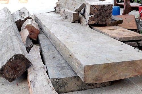 Bắt điểm tập kết gỗ lậu trên khu vực biên giới từ nguồn tin tố giác của người dân