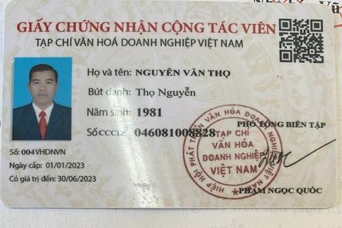 Khởi tố 2 đối tượng có giấy phóng viên Tạp chí Văn hóa Doanh nghiệp Việt Nam tội cưỡng đoạt tài sản