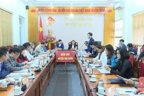 Đoàn công tác của Sở VH, TT&DL làm việc với huyện Thọ Xuân