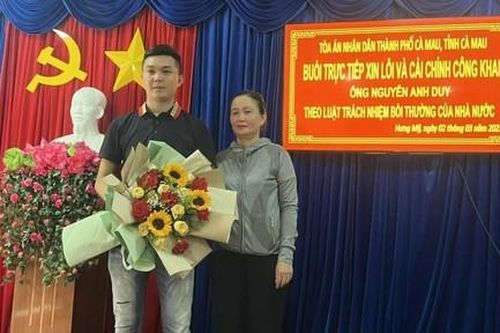 TAND TP.Cà Mau công khai xin lỗi người bị oan sai