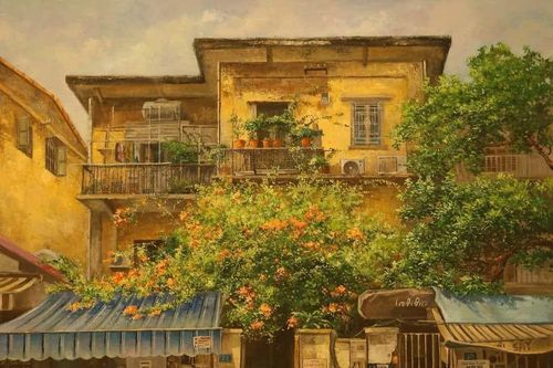 Tìm về vẻ đẹp dịu dàng, tĩnh lặng của phố cổ Hà Nội qua các bức tranh như ảnh chụp