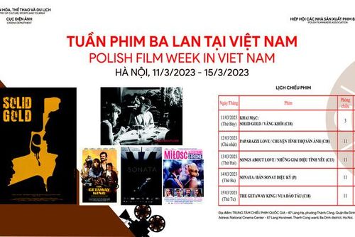 Chiếu 5 bộ phim đặc sắc của điện ảnh Ba Lan tại Việt Nam