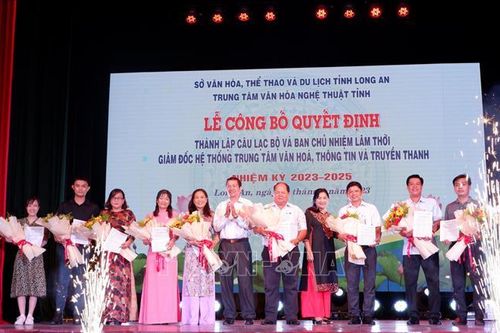 Ra mắt CLB Giám đốc Trung tâm Văn hóa, Thông tin và Truyền thanh tỉnh Long An