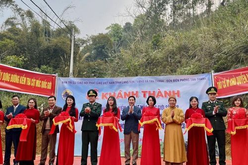 Lạng Sơn: Ban Trị sự Phật giáo tỉnh khánh thành đường nhánh kiểm tra mốc quốc giới 1088