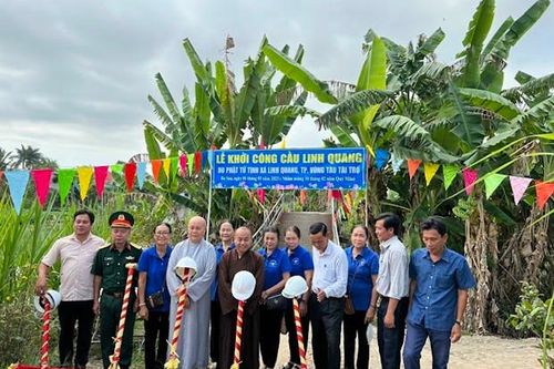 Khởi công xây cầu Linh Quang (H.Cao Lãnh, Đồng Tháp)