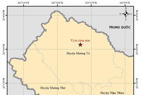 Động đất 4,4 độ richter gây rung lắc mạnh tại Mường Tè, Lai Châu
