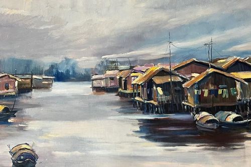 Triển lãm 'Sứ giả hội họa' trưng bày tranh của cố họa sĩ Nguyễn Trí Minh